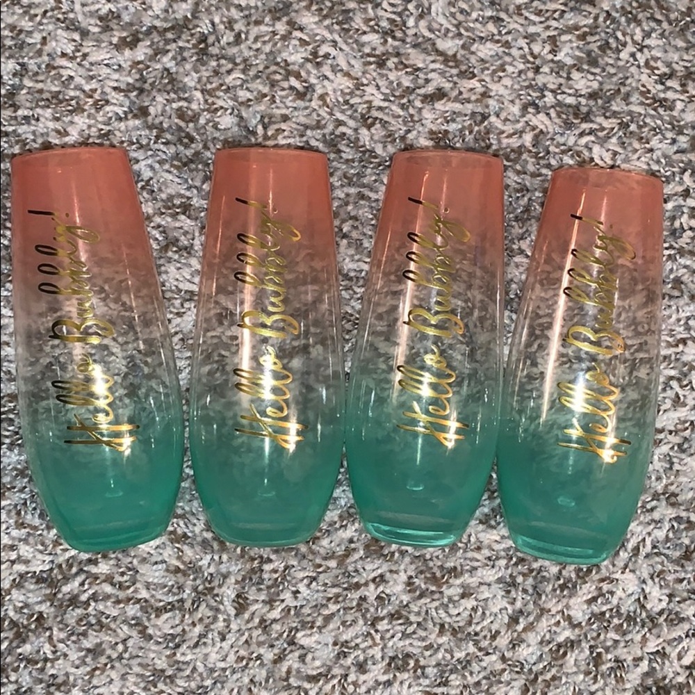 Ombré Champagne Flutes 🥂